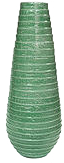 Coloured terracotta vase
