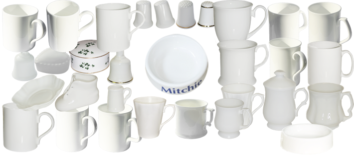 White bone china